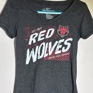 Creative Apparel Concepts A-State Black and White T-Shirt